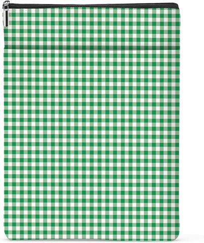 Gingham Book Sleeve,Plaid Checkered Book Sleeve Pouch Protector for Paperbacks Bookish Gifts Reading Accessories for Women Colleagues Counselor Classmates Birthday Christmas Anniversary Graduation in Saudi Arabia