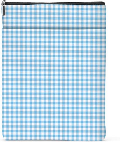 Gingham Book Sleeve,Plaid Checkered Book Sleeve Pouch Protector for Paperbacks Bookish Gifts Reading Accessories for Women Colleagues Counselor Classmates Birthday Christmas Anniversary Graduation in Saudi Arabia