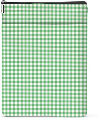Gingham Book Sleeve,Plaid Checkered Book Sleeve Pouch Protector for Paperbacks Bookish Gifts Reading Accessories for Women Colleagues Counselor Classmates Birthday Christmas Anniversary Graduation in Saudi Arabia