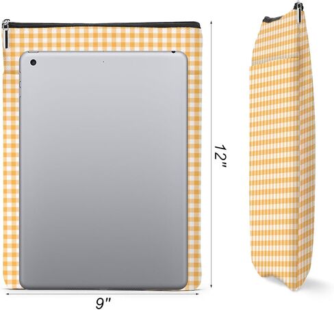 Gingham Book Sleeve,Plaid Checkered Book Sleeve Pouch Protector for Paperbacks Bookish Gifts Reading Accessories for Women Colleagues Counselor Classmates Birthday Christmas Anniversary Graduation in Saudi Arabia