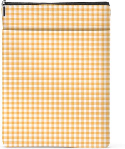 Gingham Book Sleeve,Plaid Checkered Book Sleeve Pouch Protector for Paperbacks Bookish Gifts Reading Accessories for Women Colleagues Counselor Classmates Birthday Christmas Anniversary Graduation in Saudi Arabia