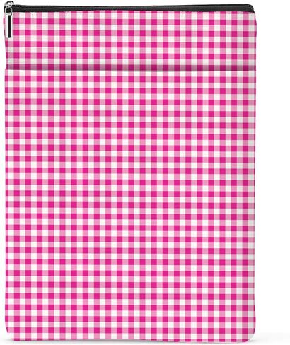 Gingham Book Sleeve,Plaid Checkered Book Sleeve Pouch Protector for Paperbacks Bookish Gifts Reading Accessories for Women Colleagues Counselor Classmates Birthday Christmas Anniversary Graduation in Saudi Arabia