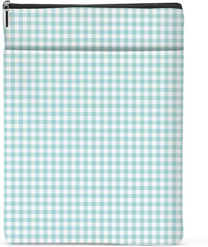 Gingham Book Sleeve,Plaid Checkered Book Sleeve Pouch Protector for Paperbacks Bookish Gifts Reading Accessories for Women Colleagues Counselor Classmates Birthday Christmas Anniversary Graduation in Saudi Arabia