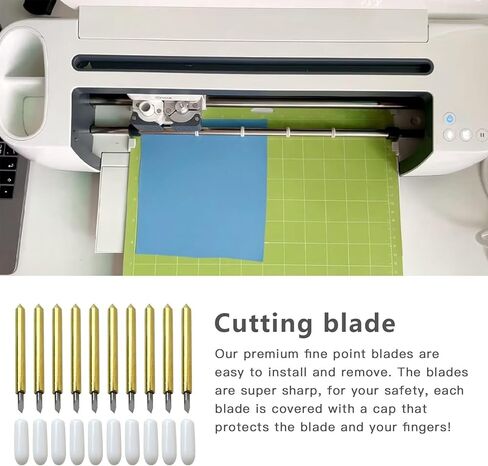 10PCS New Premium Fine Point Blade fit for Maker/Maker 3 Cutting Machines, Replacement Cutting Blades Fit for Explore Air/Air 2/Explore Air 3 in Kuwait