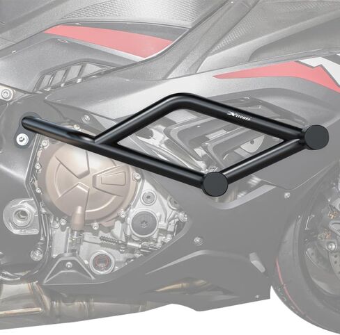 Xitomer Crash Cage متوافق مع S1000RR 2019-2025، 2022-2025 S1000RRM محرك الحرس حيلة قفص دراجة نارية تحطم بار الطريق السريع بار سباق السكك الحديدية in Kuwait