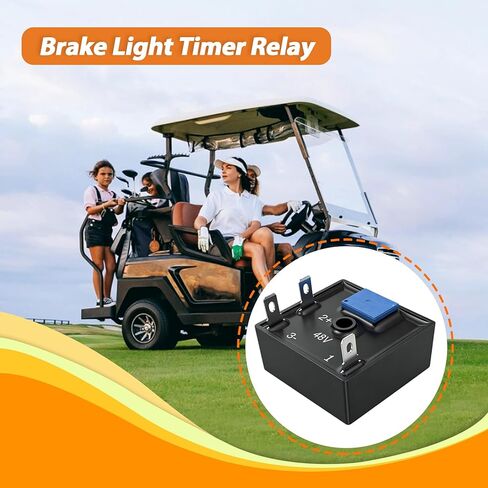 30 Second Brake Light Timer Relay Universal for Golf Cart, 12V 24V 36V 48V Brake Switch Delay Module Replacement in Kuwait