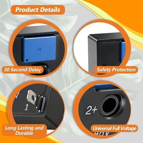 30 Second Brake Light Timer Relay Universal for Golf Cart, 12V 24V 36V 48V Brake Switch Delay Module Replacement in Kuwait