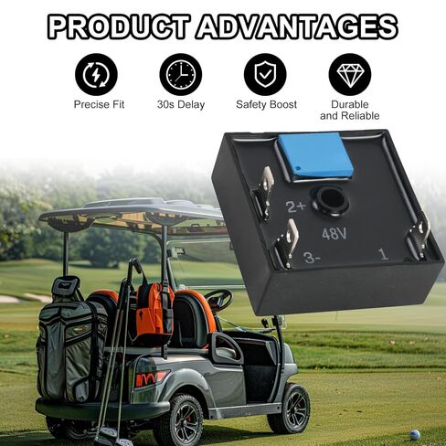 Brake Light Timer Relay, Replacement 30 Second Brake Switch Fit for 12V, 24V, 36V, 48V Golf Cart Safety Boost in Kuwait