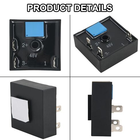 Brake Light Timer Relay, Replacement 30 Second Brake Switch Fit for 12V, 24V, 36V, 48V Golf Cart Safety Boost in Kuwait