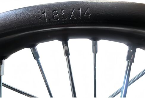 حافة عجلة Beeking مقاس 1.85 × 14 بوصة تناسب الإطار 90/100-14) للدراجة الترابية 15 مم حافة العجلة الخلفية تناسب 90cc-150cc الدراجة الترابية TTR SSR CRF Apollo. in Kuwait