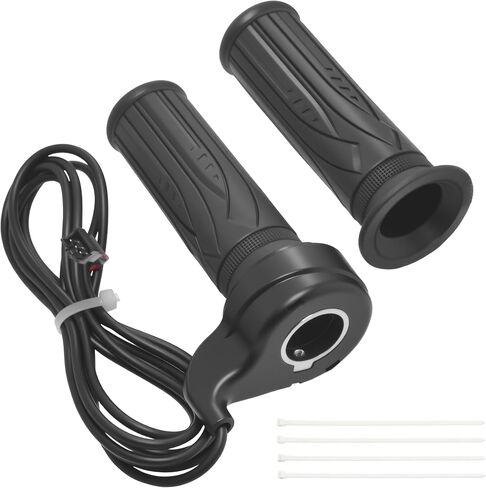 20X Full Twist Throttle Grip for E-Bike-12V-72V Anti-Slip Throttle with Waterproof 3-Pin/SM Connector,Compatible with Electric Bike,Mountain Bike,Folding Scooter in Kuwait