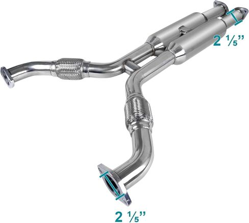 Spec-D Tuning Dual Exhaust Catback System Burnt Tip Compatible with 2003-2007 Infiniti G35 2Dr Coupe in Kuwait