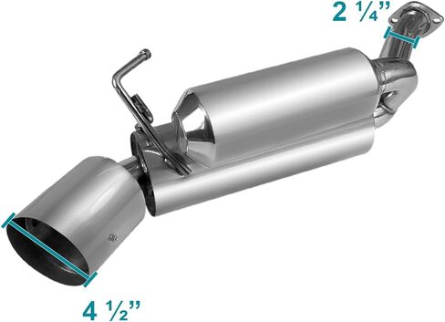 Spec-D Tuning Dual Exhaust Catback System Burnt Tip Compatible with 2003-2007 Infiniti G35 2Dr Coupe in Kuwait