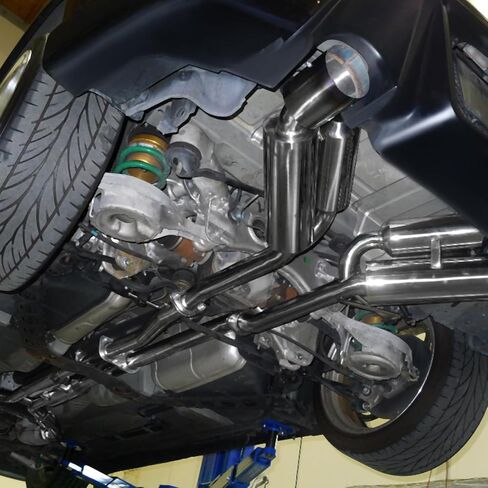 Spec-D Tuning Dual Exhaust Catback System Burnt Tip Compatible with 2003-2007 Infiniti G35 2Dr Coupe in Kuwait