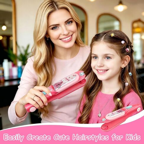 Hair Gem Stamper with 100 Pcs Mini Hair Elastics, Bling Hair Jewels for Girls Toys, Hair Bedazzler Toys for Girls 3-12 in Kuwait