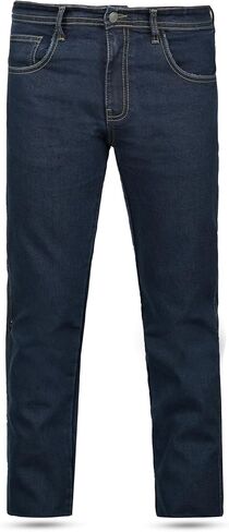 Leatherick Motorcycle Riding Jeans for Men – CE Armored Denim Pants with Knee & Hip Pads, Stretch Protective Motorcycle Pants in Kuwait