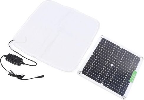 Solar Panel Heating Blanket Solar Panel Pet Heating Pad Pet Warmer Mat 12V 50W with Battery Box for Car Outdoor Pets in Kuwait