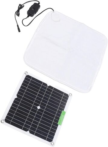 Solar Panel Heating Blanket Solar Panel Pet Heating Pad Pet Warmer Mat 12V 50W with Battery Box for Car Outdoor Pets in Kuwait