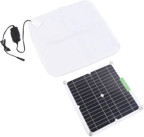 Solar Panel Heating Blanket Solar Panel Pet Heating Pad Pet Warmer Mat 12V 50W with Battery Box for Car Outdoor Pets in Kuwait