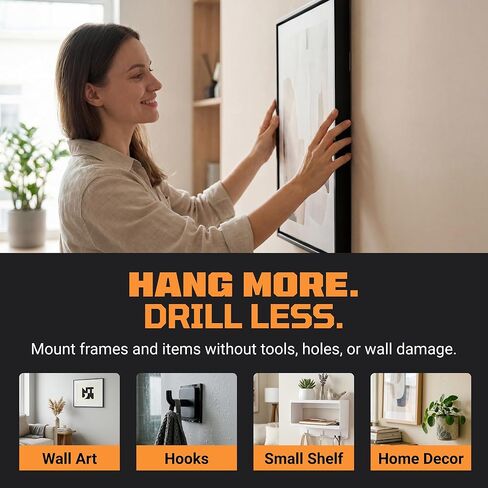 TOOLTROOPERS Wall-Safe Double-Sided Mounting Tape - Heavy-Duty 2-Sided Adhesive Tape - Damage-Free Removal, No Residue - Easy-Peel Liner for Home, Office, DIY, Posters & Signs – 16.4 ft Roll (Clear) in Kuwait