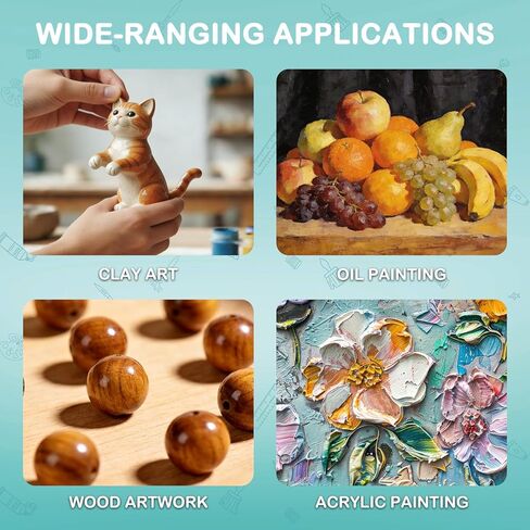 WITOROR 100ML Air Dry Clay Glaze, High Gloss Air Dry Clay Varnish, Protects Against Cracks & Scratches, Ideal for Clay, Ceramic, Paintings, Plaster, Wood and Crafts in Kuwait