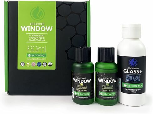 IGL Ecocoat Window Hydrophobic Glass Coating (60ml) Ultimate Ceramic Coating DIY Kit in Kuwait