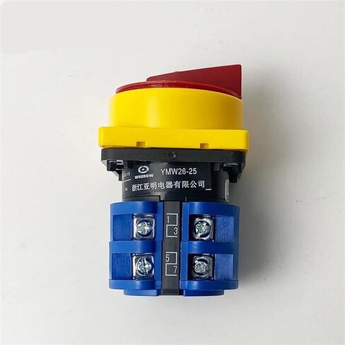 Electric Universal Conversion cam Switch LW26-25GS/04 380V 25A Power Cut-Off knob Isolation Master Control Padlock Off-ON in Kuwait