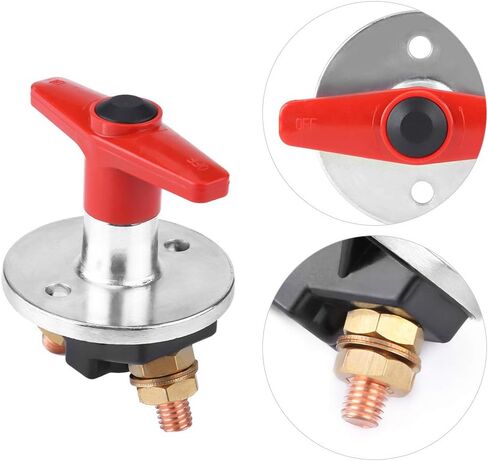 Power Cut Off Switch 12V 24V 36V 48V 60V, 300A Heavy Duty Master Kill Switch for Car Auto Marine RV, Anti Leakage Disconnect with Knob for Vehicle Electrical System in Kuwait