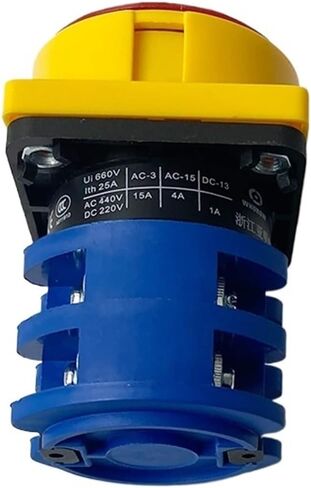 Electric Universal Conversion Cam Switch LW26-25GS/04 380V 25A Power Cut-Off Knob Isolation Master Control Padlock Off-ON in Kuwait