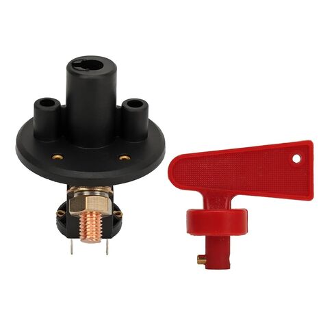 مفتاح فصل عازل البطارية الرئيسي، DC12 24V 400A Kill Switch مع محطة M10x2، ABS ومفتاح الطاقة المقطوع من النحاس لسلامة سباق السيارات والبطارية in Kuwait