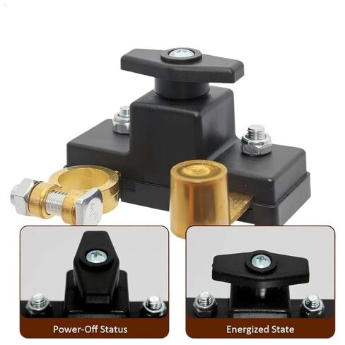 Brass Negative Power-Off Switch 100 A Master Disconnect Switch Power Cut Shut Off Kill 12 V 24 V in Kuwait