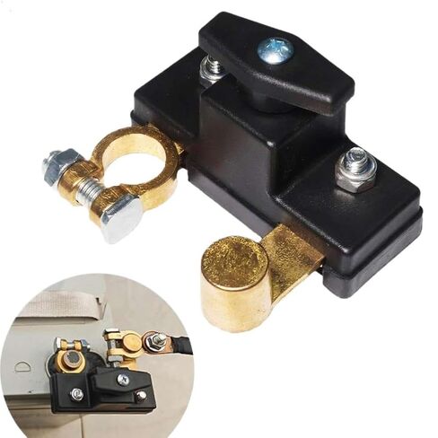 Brass Negative Power-Off Switch 100 A Master Disconnect Switch Power Cut Shut Off Kill 12 V 24 V in Kuwait