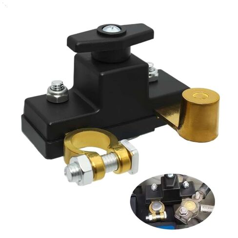 Brass Negative Power-Off Switch 100 A Master Disconnect Switch Power Cut Shut Off Kill 12 V 24 V in Kuwait