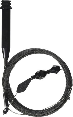 طقم كابل Lokar XKD-2700TP مع غطاء أسود من الفولاذ المقاوم للصدأ وتركيبات ألومنيوم سوداء لحقن نقل الحركة بمنفذ ضبط GM 700-R4 in Kuwait