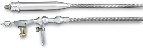 طقم كابل Lokar XKD-2200RHT مع غطاء أسود من الفولاذ المقاوم للصدأ وتركيبات ألومنيوم سوداء لناقل الحركة GM 2004R in Kuwait