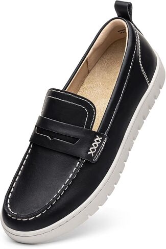 KORDAL Women's Comfortable Classic Penny Loafers Leather Sneakers Casual Slip On Dress Shoes Office Work Everyday Walking Flats Driving Shoes for Women in Saudi Arabia