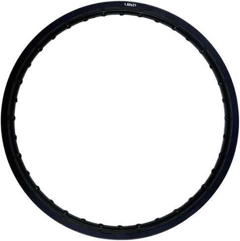 Aluminum Motorcycle Wheel Rim Compatible With 1.60x21 Size 36 Spoke Hole Black And Silver Finish(Black) in Kuwait