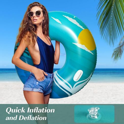 عوامات حمام السباحة من HeySplash، أنابيب حمام السباحة للبالغين، عوامات حمام السباحة القابلة للنفخ، عوامات حمام السباحة الممتعة لألعاب تزيين حفلات حمام السباحة والشاطئ والبحيرة والنهر in Kuwait
