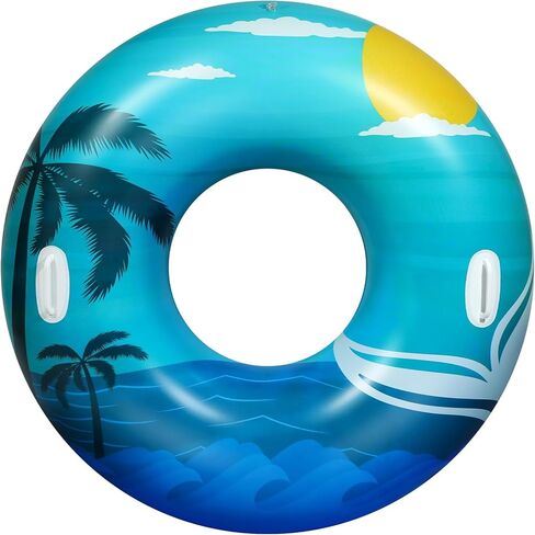 عوامات حمام السباحة من HeySplash، أنابيب حمام السباحة للبالغين، عوامات حمام السباحة القابلة للنفخ، عوامات حمام السباحة الممتعة لألعاب تزيين حفلات حمام السباحة والشاطئ والبحيرة والنهر in Kuwait