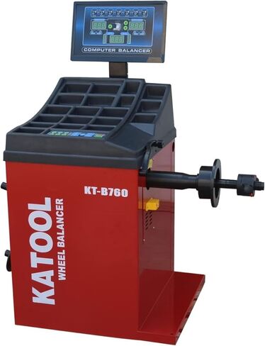 KATOOL Wheel Balancer Machine KT-B760 Automatic Measurement Ruler Home Garage Equipment Service Shop Tools Repair in Kuwait