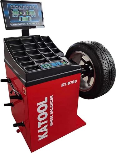 KATOOL Wheel Balancer Machine KT-B760 Automatic Measurement Ruler Home Garage Equipment Service Shop Tools Repair in Kuwait