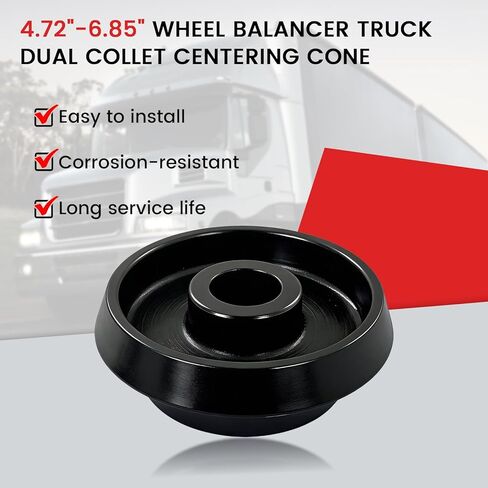 Wheel Balancer Truck Dual Collet Centering Cone 4.72"-6.85" Fit for 40mm Shaft Replace 2051-40 205140 in Kuwait