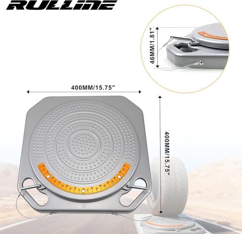 RULLINE Wheel Alignment Turn Plates 4 Ton Capacity Pair Brass Dial 1° Increments 60° Left/Right Rotation Heavy-Duty Alignment & Balancing Tools with Locking Pins and Handle Slots in Kuwait