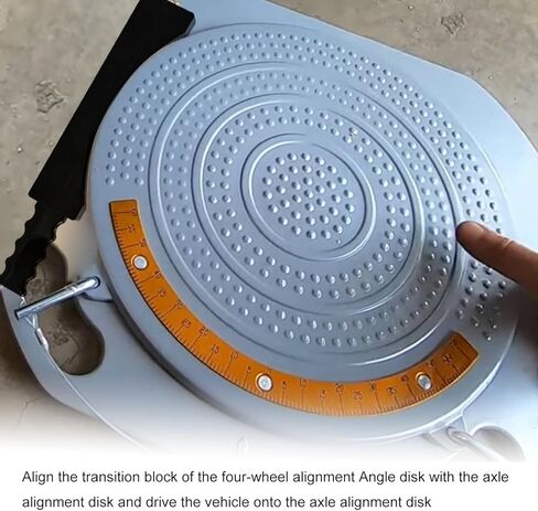 RULLINE Wheel Alignment Turn Plates 4 Ton Capacity Pair Brass Dial 1° Increments 60° Left/Right Rotation Heavy-Duty Alignment & Balancing Tools with Locking Pins and Handle Slots in Kuwait