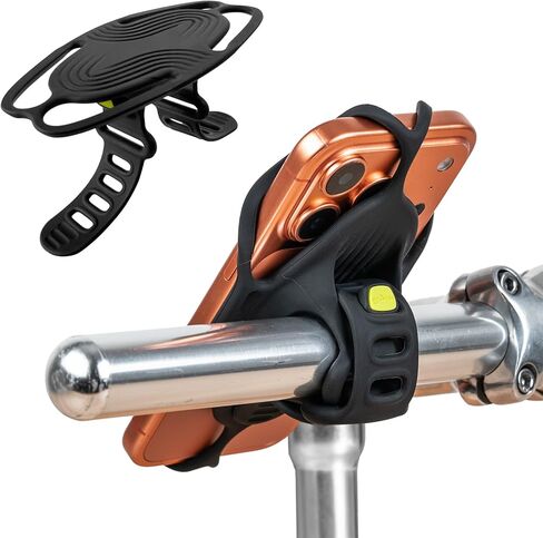 Bone Bike Tie 6 Pro, Bicycle Phone Mount for Stem, Scratch-Free & Shock-Absorbing Silicone MTB Holder with Dual-Strap Protection, Cycling Phone Carrier for iPhone & 4.7"–7.2" Smartphones (Stem) in Saudi Arabia