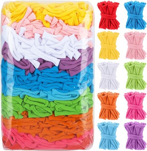 Ckhoid 1000 Pcs Refill Loops for & Inch Weaving Loom, Colored Loom Loops for Potholder Making, Durable Nylon Elastic Weaving Loop Craft Flexible Loom Kit for Adults DIY Projects Gifts in Kuwait