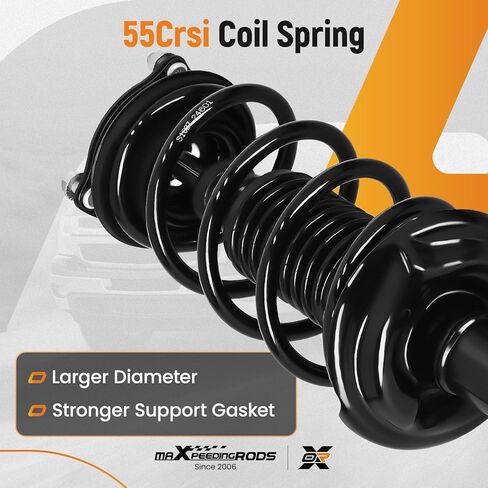 maXpeedingrods Front Struts for Honda Civic Sedan 2013-2015, 272926 272925 Shock Absorbers Complete Struts with Coil Spring Assembly 2Pcs in Kuwait