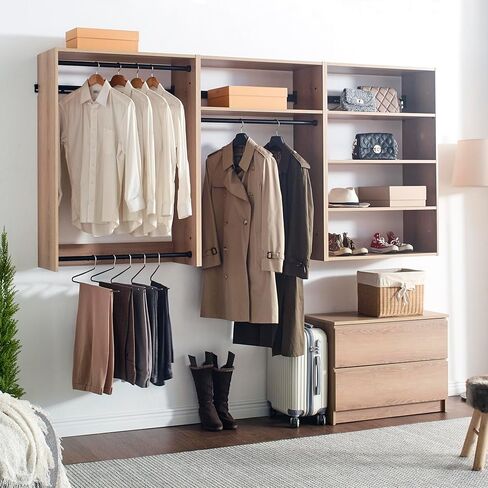 Oak Wood Closet System in Kuwait