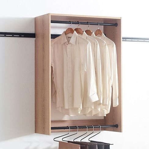 Oak Wall Mounted Wood Closet System in Kuwait