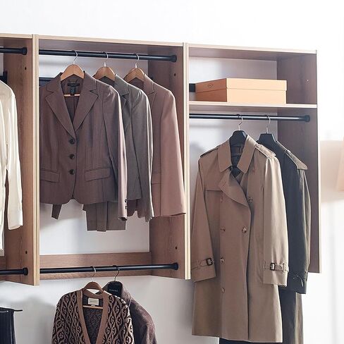 Oak Wall Mounted Wood Closet System in Kuwait